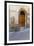 Bicycle parked outside front door, Lucca, Tuscany, Italy, Europe-John Guidi-Framed Photographic Print