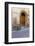 Bicycle parked outside front door, Lucca, Tuscany, Italy, Europe-John Guidi-Framed Photographic Print