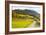 Bicycle Path Through Rural Mountain Landscape in Autumn-Miles Ertman-Framed Photographic Print