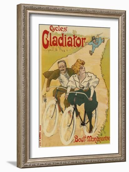 Bicycle Poster, 1895-Ferdinand Misti-mifliez-Framed Giclee Print