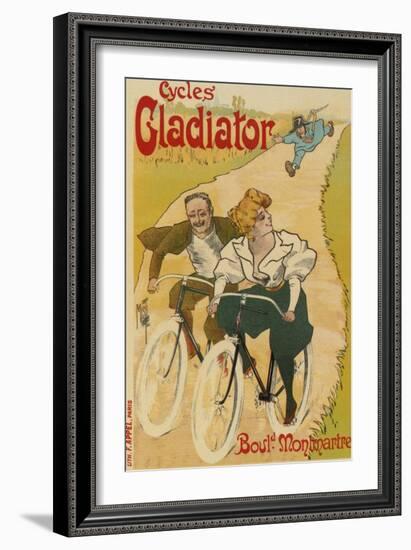 Bicycle Poster, 1895-Ferdinand Misti-mifliez-Framed Giclee Print