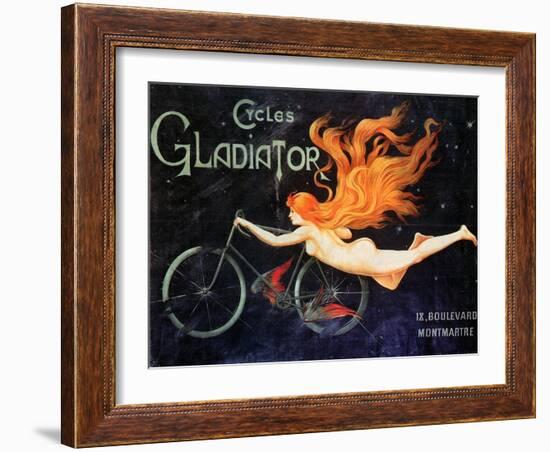 Bicycle Poster, C1905--Framed Giclee Print