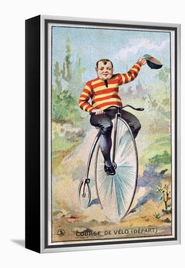 Bicycle Race, C1900-null-Framed Premier Image Canvas