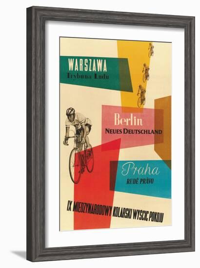 Bicycle Race, Warsaw, Berlin, Prague-null-Framed Art Print