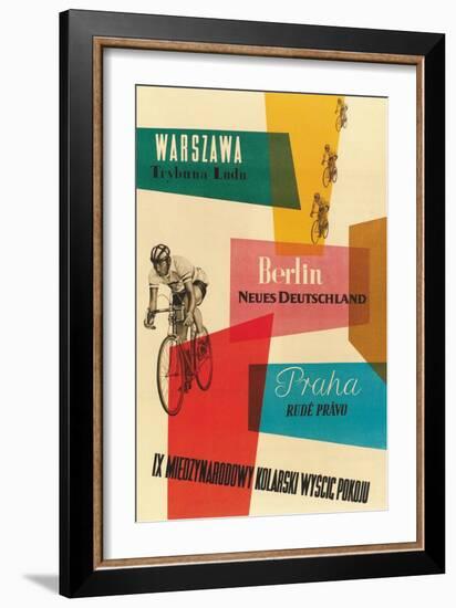 Bicycle Race, Warsaw, Berlin, Prague-null-Framed Art Print