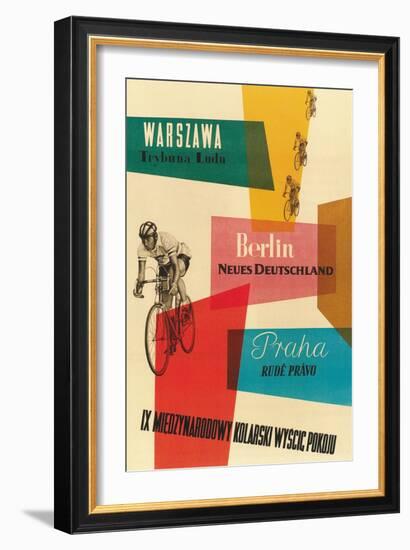 Bicycle Race, Warsaw, Berlin, Prague-null-Framed Art Print