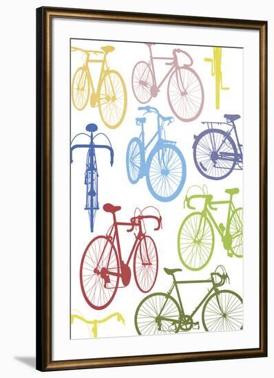 Bicycle Race-Clara Wells-Framed Giclee Print