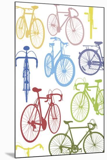 Bicycle Race-Clara Wells-Mounted Giclee Print