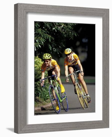 Bicycle Racers at Volunteer Park, Seattle, Washington, USA-William Sutton-Framed Photographic Print