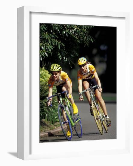 Bicycle Racers at Volunteer Park, Seattle, Washington, USA-William Sutton-Framed Photographic Print