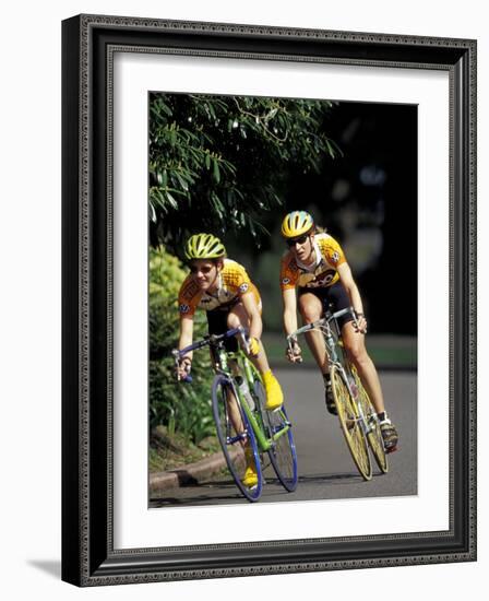 Bicycle Racers at Volunteer Park, Seattle, Washington, USA-William Sutton-Framed Photographic Print