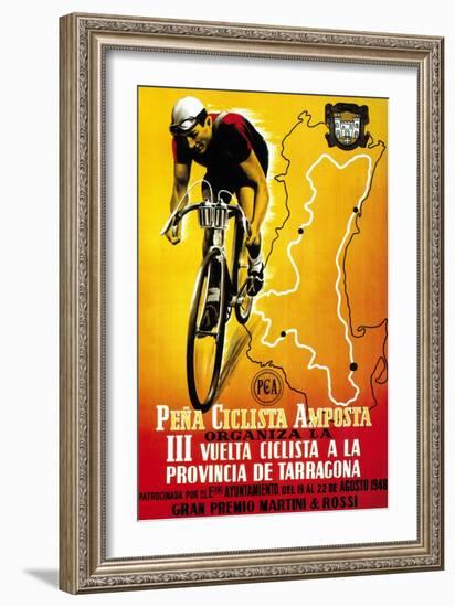 Bicycle Racing Promotion-Lantern Press-Framed Art Print