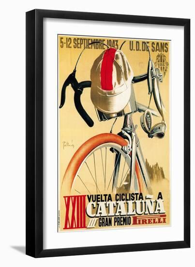 Bicycle Racing Promotion-Lantern Press-Framed Art Print