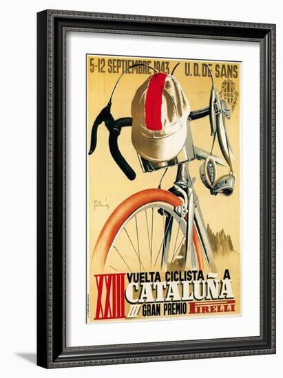 Bicycle Racing Promotion-Lantern Press-Framed Art Print