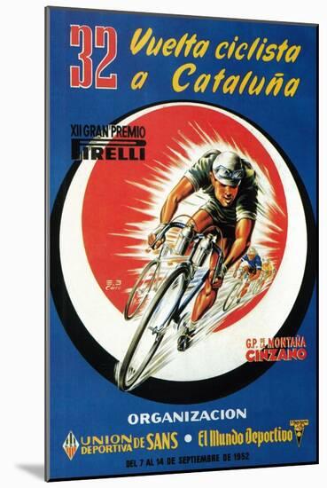 Bicycle Racing Promotion-Lantern Press-Mounted Art Print