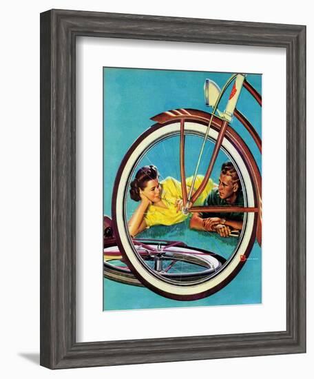 "Bicycle Ride," August 16, 1941-Douglas Crockwell-Framed Giclee Print