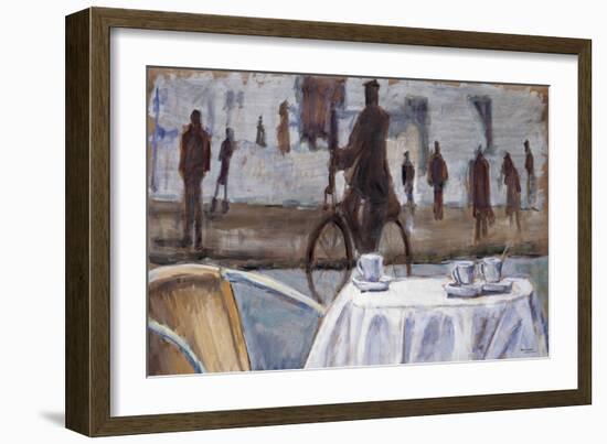 Bicycle Ride-Adolf Llovera-Framed Art Print