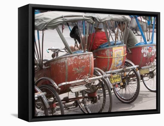 Bicycle Taxi, Khon Kaen, Thailand-Gavriel Jecan-Framed Premier Image Canvas