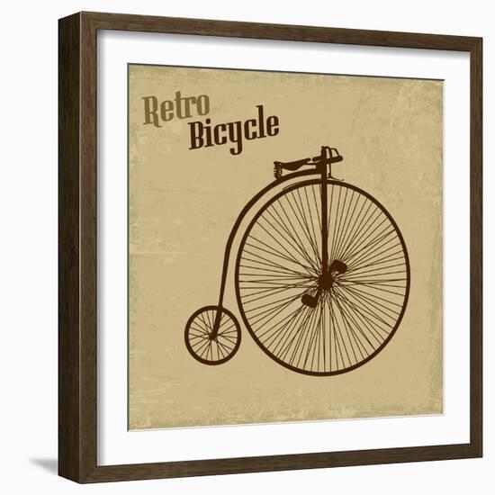 Bicycle Vintage Poster-radubalint-Framed Art Print