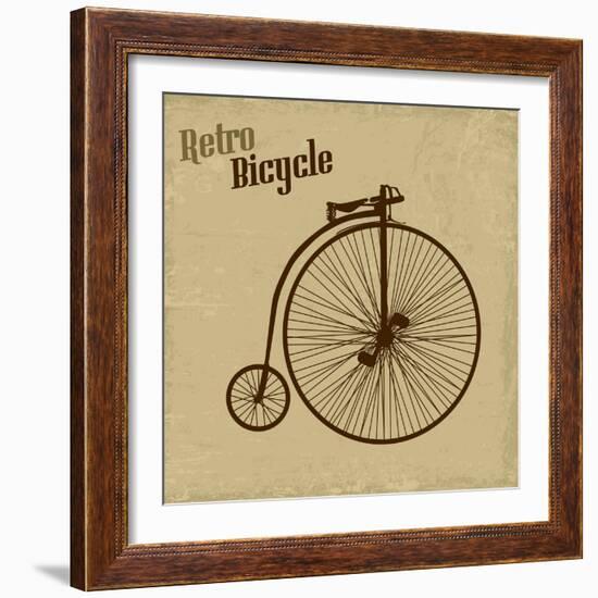 Bicycle Vintage Poster-radubalint-Framed Art Print