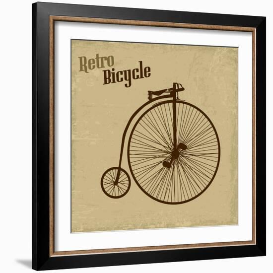 Bicycle Vintage Poster-radubalint-Framed Art Print