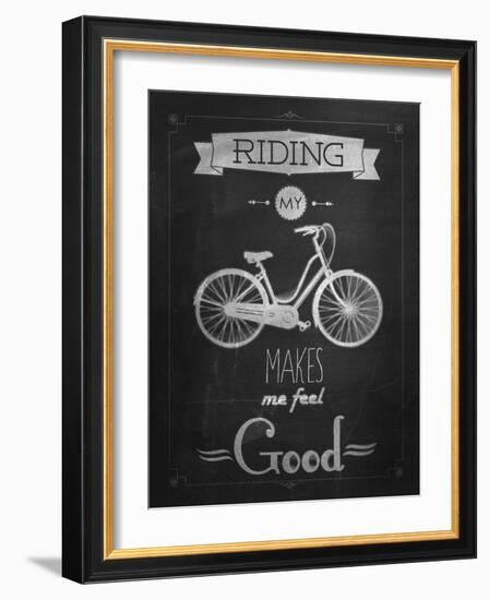 Bicycle Vintage Typographical Background-Melindula-Framed Art Print