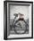 Bicycle with weathered basket-Jenny Elia Pfeiffer-Framed Photographic Print