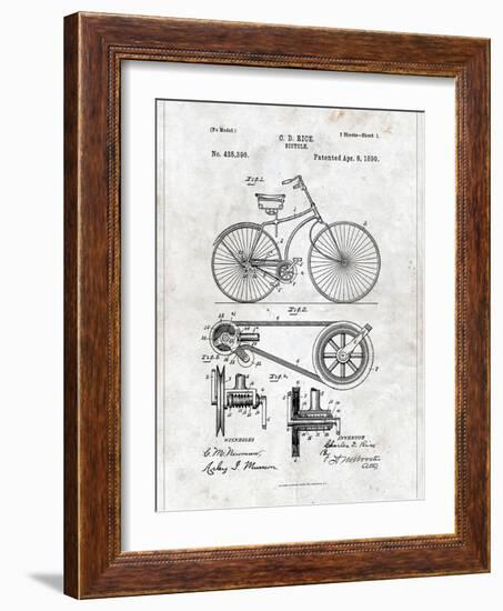 Bicycle-Patent-Framed Art Print