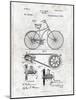 Bicycle-Patent-Mounted Art Print