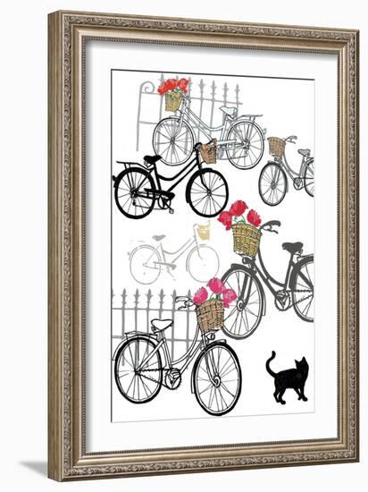 Bicycles, 2013-Anna Platts-Framed Giclee Print