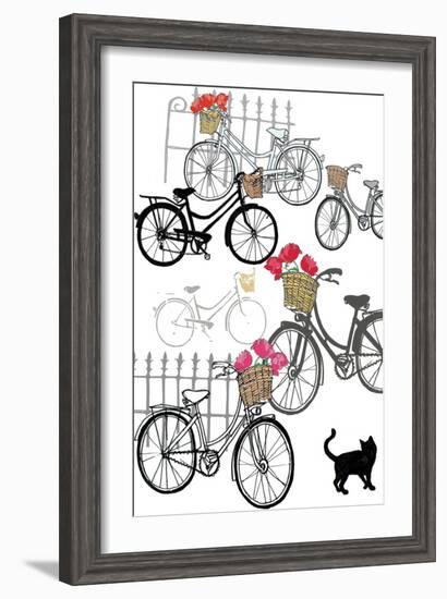 Bicycles, 2013-Anna Platts-Framed Giclee Print