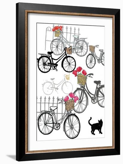 Bicycles, 2013-Anna Platts-Framed Giclee Print