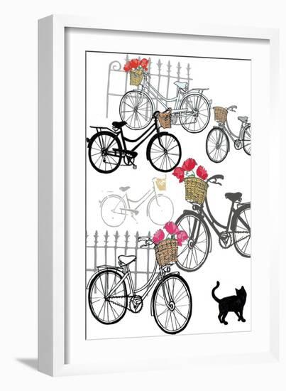 Bicycles, 2013-Anna Platts-Framed Giclee Print