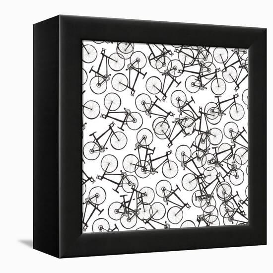 Bicycles, 2020, (Fine Liner)-Charlotte Orr-Framed Premier Image Canvas