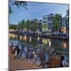 Bicycles, Houses Near the Keizersgracht, Amsterdam, the Netherlands-Rainer Mirau-Mounted Photographic Print