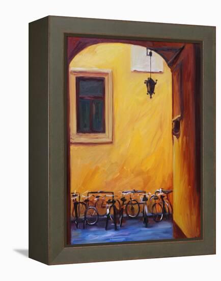 Bicycles II-Pam Ingalls-Framed Premier Image Canvas