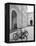 Bicycles in the Domplatz, Salzburg, Austria-Walter Bibikow-Framed Premier Image Canvas