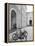 Bicycles in the Domplatz, Salzburg, Austria-Walter Bibikow-Framed Premier Image Canvas