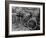 Bicycles Leaning Against the Concrete Wall-Carl Mydans-Framed Photographic Print