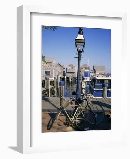 Bicycles, Nantucket, Massachusetts, New England, USA-Ken Gillham-Framed Photographic Print