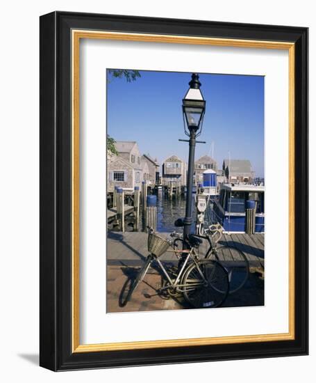 Bicycles, Nantucket, Massachusetts, New England, USA-Ken Gillham-Framed Photographic Print