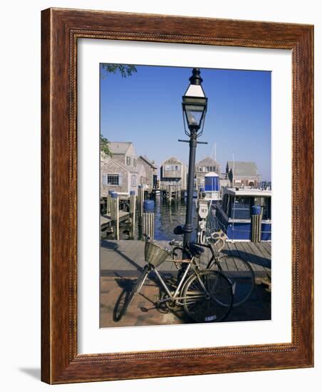 Bicycles, Nantucket, Massachusetts, New England, USA-Ken Gillham-Framed Photographic Print