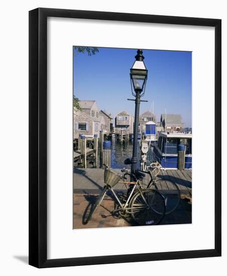 Bicycles, Nantucket, Massachusetts, New England, USA-Ken Gillham-Framed Photographic Print