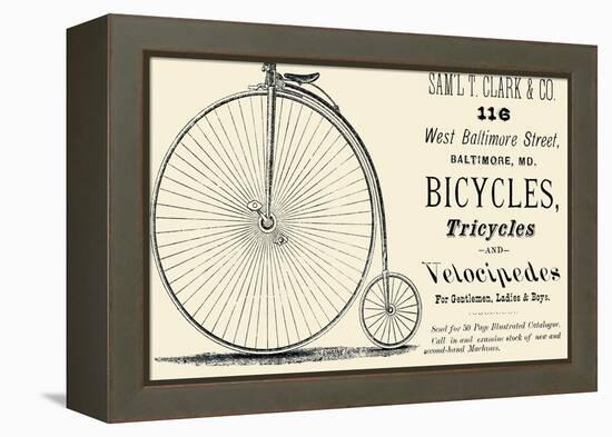 Bicycles, Tricycles, and Velocipedes-null-Framed Stretched Canvas