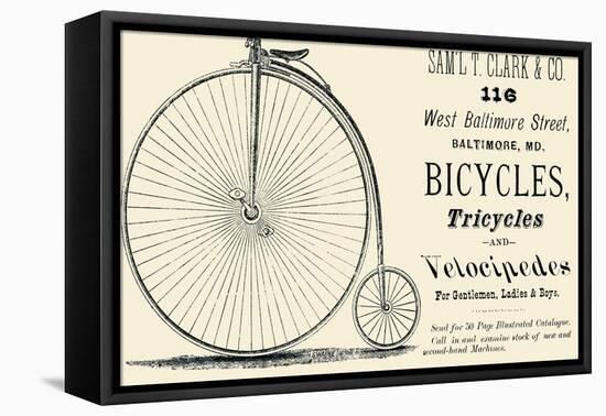 Bicycles, Tricycles, and Velocipedes-null-Framed Stretched Canvas