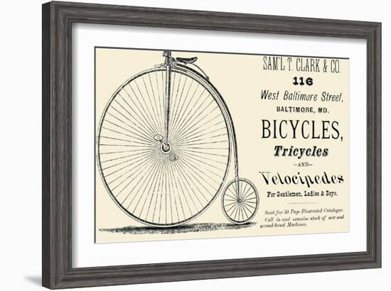 Bicycles, Tricycles, and Velocipedes-null-Framed Art Print