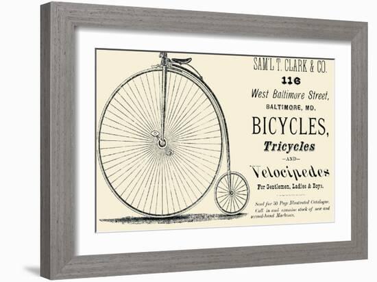 Bicycles, Tricycles, and Velocipedes-null-Framed Art Print