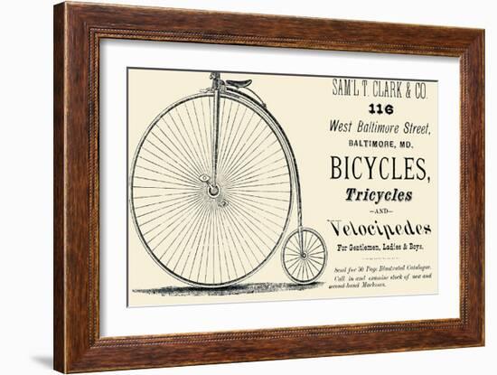 Bicycles, Tricycles, and Velocipedes-null-Framed Art Print