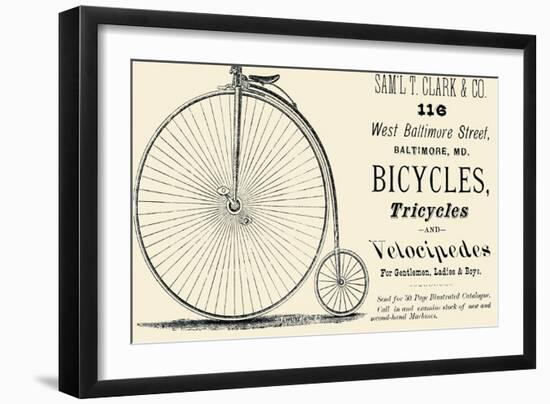 Bicycles, Tricycles, and Velocipedes-null-Framed Art Print