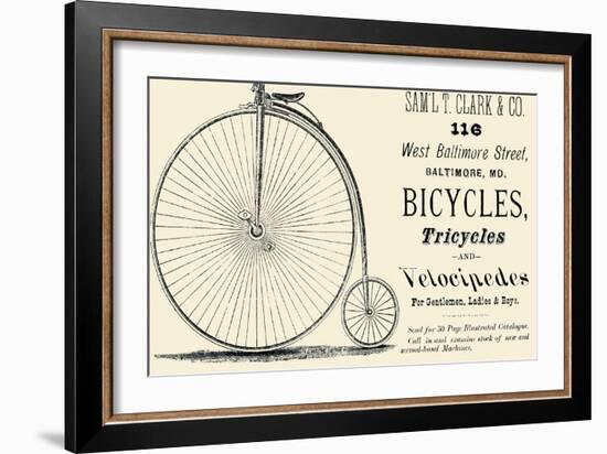 Bicycles, Tricycles, and Velocipedes-null-Framed Art Print